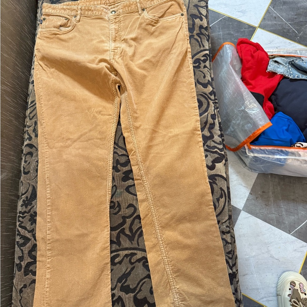 Ralph Lauren Men's Tan Corduroy Pants